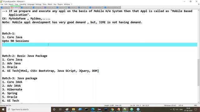 CORE JAVA (with PROJECT) tutorials || Session - 1 || by Mr. Nagoor Babu On 07-08-2020 @ 8AM смотреть онлайн
