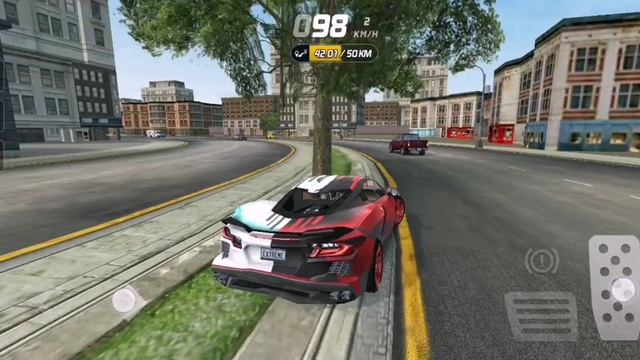 играю в Extreme Car Driving Simylator