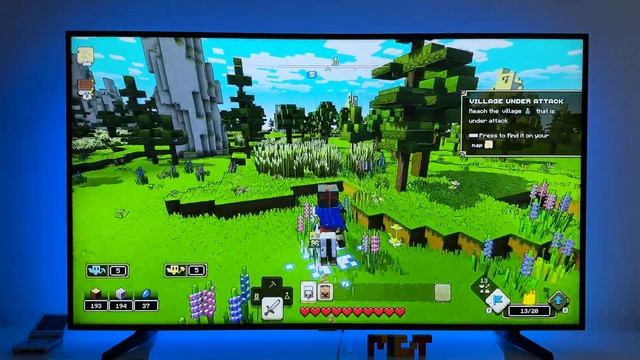 Minecraft Legends | Nintendo Switch dock gameplay | 4K TV смотреть онлайн