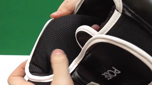 Боксерский тренировочный шлем Green-Hill Poise черно-белый смотреть онлайн