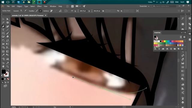 create anime kakegurui vector in adobe illustrator ( MOUSE user ) смотреть онлайн