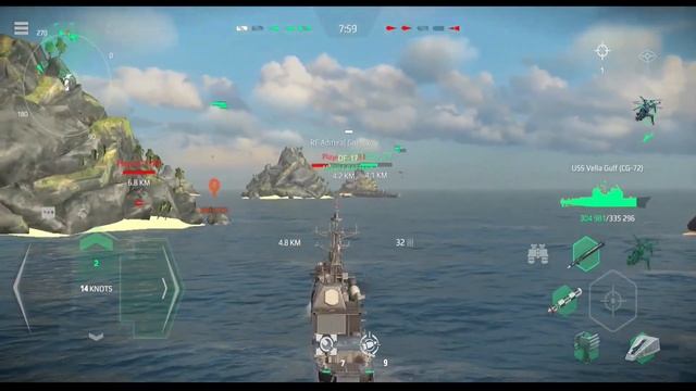 MOSCOW CLASS SHIP AIR DEFENSE IN ACTION - Modern Warships смотреть онлайн