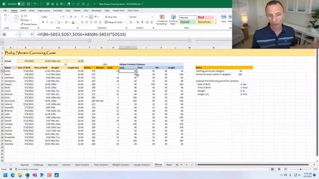 Excel Formula Training: IF, ABS, RANK, ROUND, LET & more смотреть онлайн