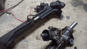 как снять рулевую рейку на volkswagen transporter t4 1.9  1x