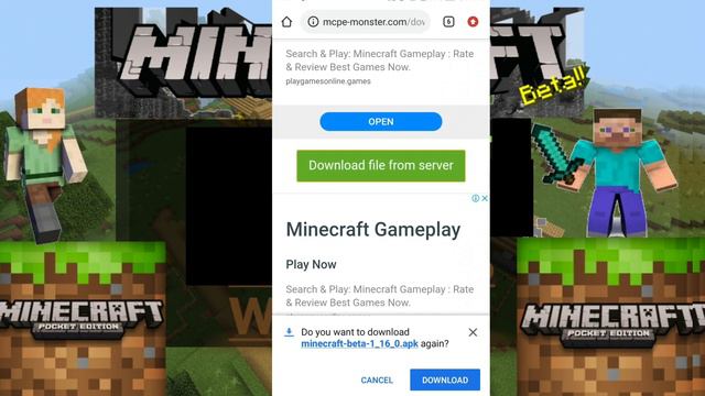 how to download Minecraft pocket edition free for android( highest version)👍👍 смотреть онлайн