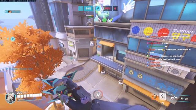 HE's BEST GENJI ONE TRICK IN THE WORLD - NECROS! POTG! SEASON 6 TOP 500 OW 2 смотреть онлайн