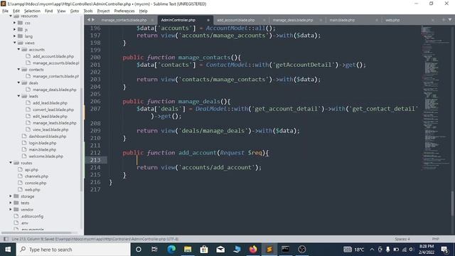 CRM System using Laravel 8 | Laravel CRM | Create New Account | Part-9 смотреть онлайн