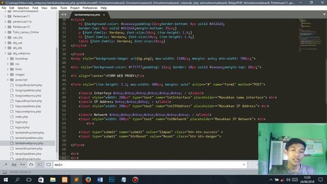 Membuat Desain Aplikasi Web Proxy MikroTik Menggunakan PHP смотреть онлайн