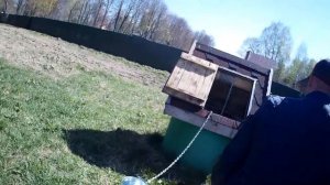 как быстро и аккуратно закопать бетонные кольца под туалет