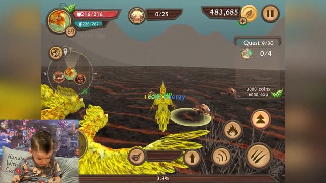 Симулятор жар-птицы! Дема Дамиан побеждает боссов в WildAnimals. Часть 1.