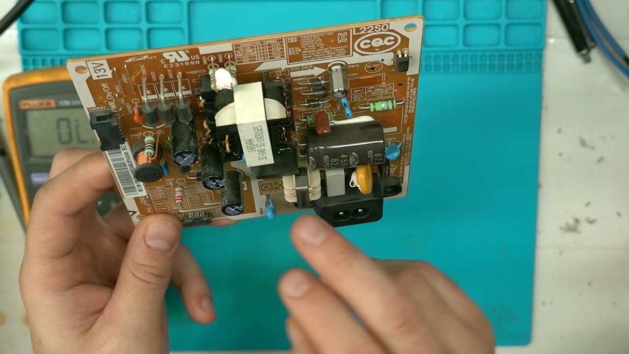 Простой ремонт телевизора после грозы Samsung UE22H5600AK смотреть онлайн