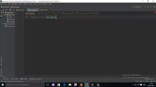 Search Item in a list python program (Hindi) смотреть онлайн