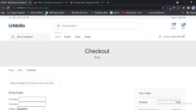 Payment cash on delivery | Django e-commerce | Cleavercode Tutorials смотреть онлайн