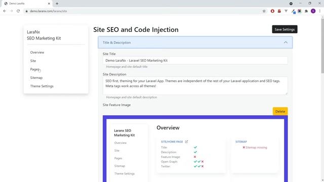 LaraNx SEO & Theme Management for Laravel Demo for Product Hunt смотреть онлайн