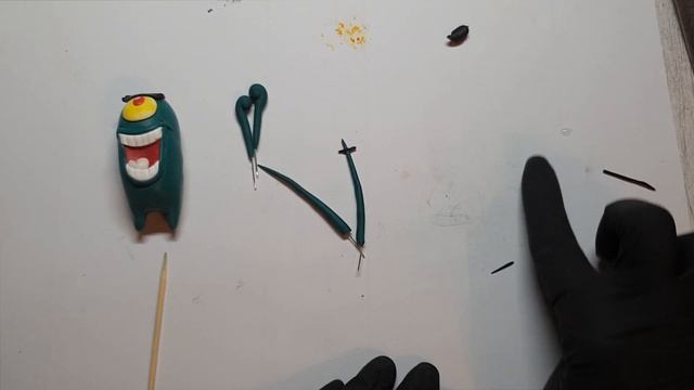 Plankton Fimo Tutorial Spongebob Schwammkopf/squarepants губка боб фигурка из полимерной глины DIY смотреть онлайн