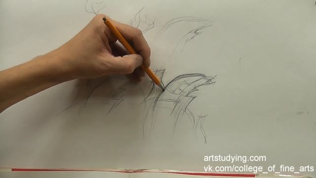 Рисунок для иконописцев. Набросок горки смотреть онлайн