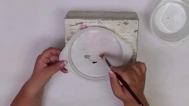 Decoupage pudełko vintage postarzane przetarciami смотреть онлайн