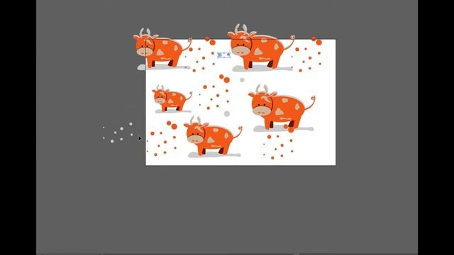 Бычок ,принт,бесшовный узор в адобе иллюстраторе.как нарисовать векторную иллюстрацию в иллюстратор смотреть онлайн