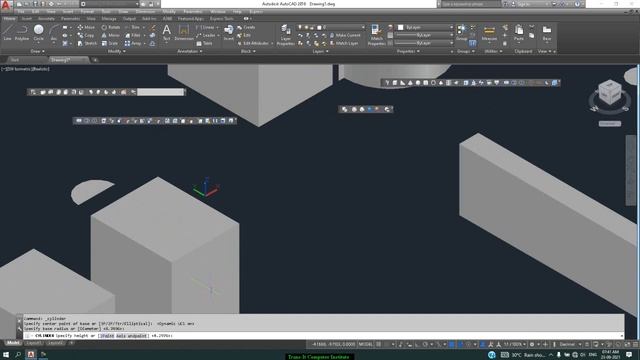 Autocad lecture 24 - Solid editing toolbar смотреть онлайн