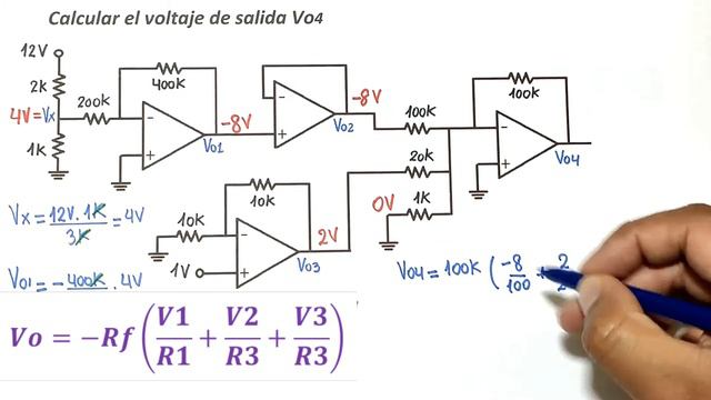 SUMADOR INVERSOR + (Inversor, No Inversor, Seguidor de Tensión) | Ejercicio 2 смотреть онлайн