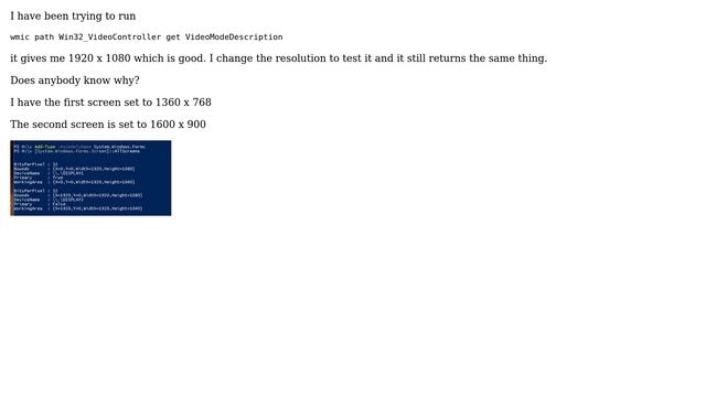 How to get the screen resolution in windows 10 with command prompt or powershell? смотреть онлайн