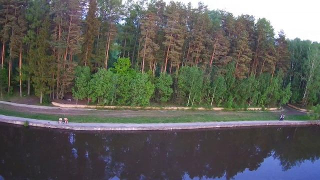 Вечер в Лыщево. Истринское водохранилище. hubsan h501s pro. смотреть онлайн