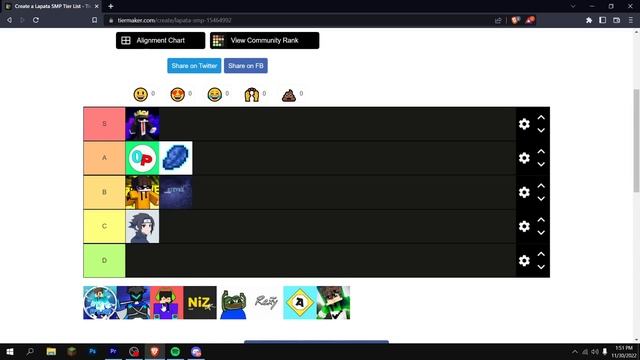 The Official Lapata Smp Tierlist смотреть онлайн