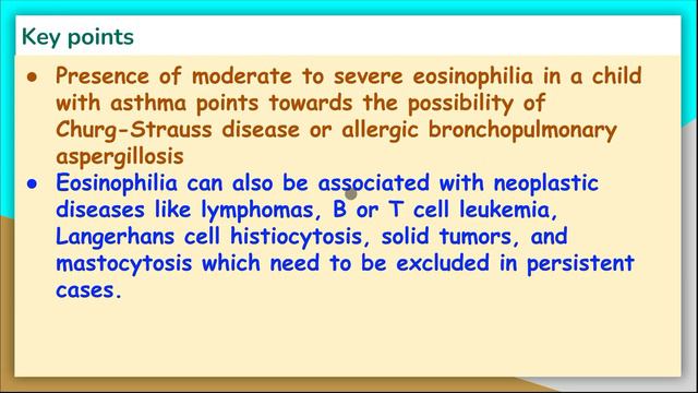 Eosinophilia In Pediatrics