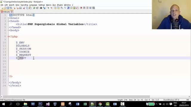 PHP SUPERGLOBALS PHP GLOBAL VARIABLES смотреть онлайн