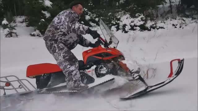 Покатушки на снегоходе Динго. Snowmobile riding, Russia. Viajeros en motos de nieve Dingo T150 смотреть онлайн
