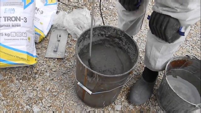 Технология восстановления бетонных конструкций с помощью литьевого ремонтного со