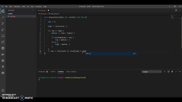 Golang Binary Search Algorithm | Golang Tutorial смотреть онлайн