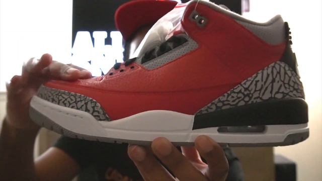 AIR JORDAN 3 'RED CEMENT' SAFE N PLACE PICKUP!! UNBOXING & REVIEW!! смотреть онлайн