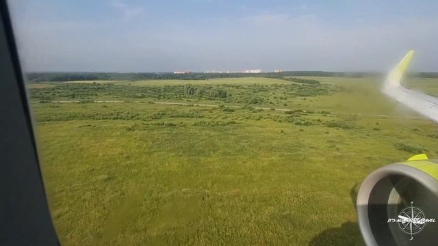 Посадка в Домодедово (S7 Airlines | Airbus A320 Neo). Landing At DME