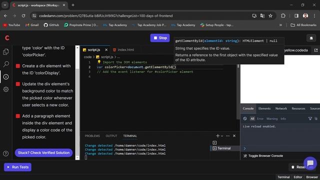 day 23 | 100 Days of Frontend | Color Picker | HTML | JavaScript | Codedamn смотреть онлайн