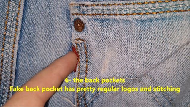 Levis 506 Jeans Real Vs Fake. How To Spot Original Levi Strauss Denim Jeans