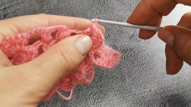 Объемная шаль ? Всего 2 ряда раппорта ? смотреть онлайн