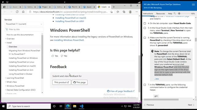 AZ 400 lab 02 Version Controlling with Git in Azure Repos - Part One смотреть онлайн