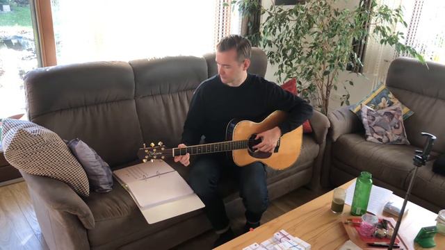 Christmas song Jingle Bells | First steps in playing melodies with my Takamine acoustic guitar смотреть онлайн