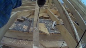 9. Строительство шатровой четырехскатной крыши