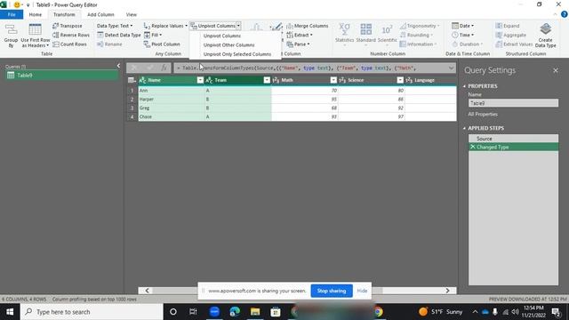 Unpivot Columns in Excel (Using Power Query) смотреть онлайн