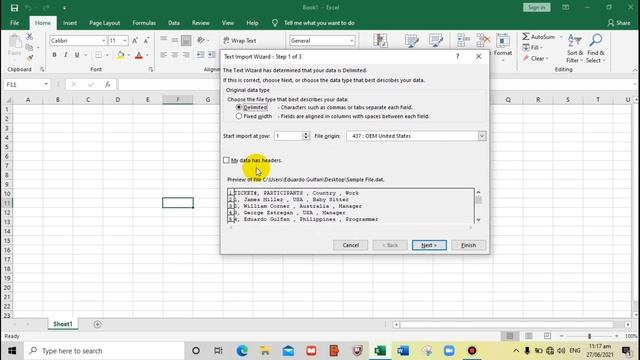 How to convert DAT file to EXCEL file смотреть онлайн