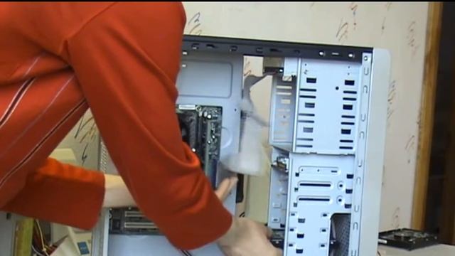 Подключение оптического привода и жёсткого диска к материнке смотреть онлайн