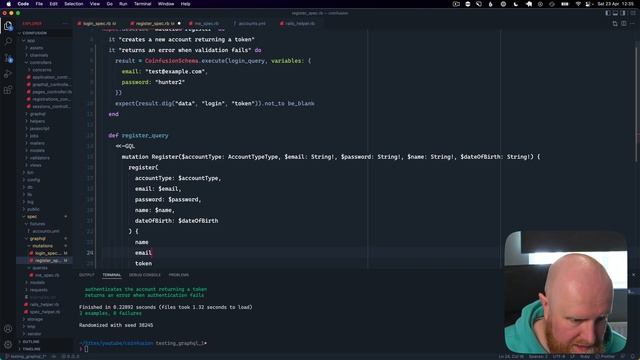 Testing GraphQL using RSpec смотреть онлайн