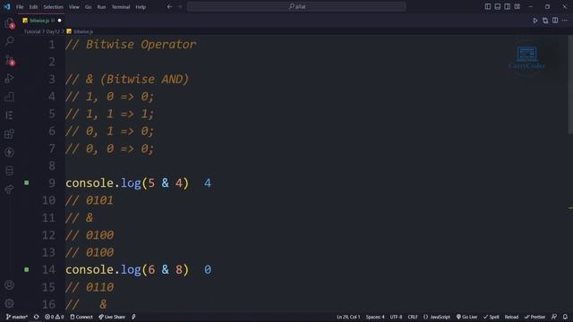 #javascript Bitwise Operators Part-2 ??| Let's start with JavaScript | By CarryCoder | Hindi | смотреть онлайн