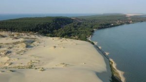 Curonian Spit. Sand dunes on the shores of the Baltic Sea.