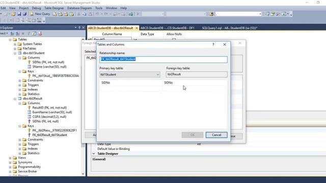 How to Add Primary Key and Foreign key Relation in SQL Table by Database Diagram смотреть онлайн