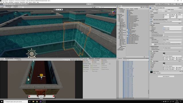 Unity - решение проблем с Collider/ Хождение сквозь стены. смотреть онлайн