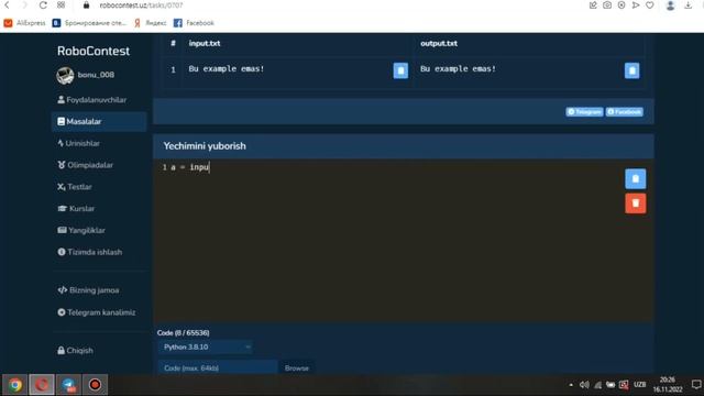 RoboContest #0707 masala || PYTHON смотреть онлайн