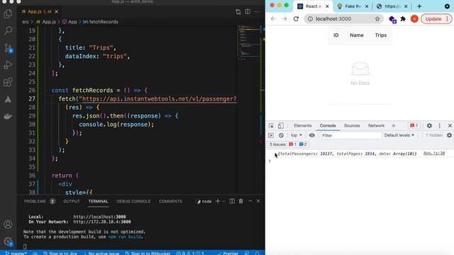 Ant Design Table Pagination | Fetch Paginated Data from Server using Axios | React JS Tutorial смотреть онлайн